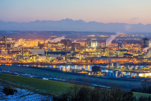 Betriebsgelände der voestalpine in Linz